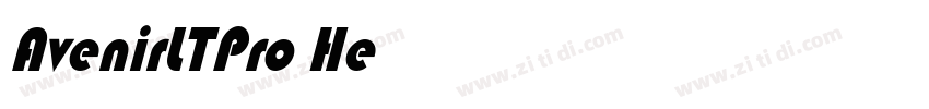 AvenirLTPro HeavyObl字体转换